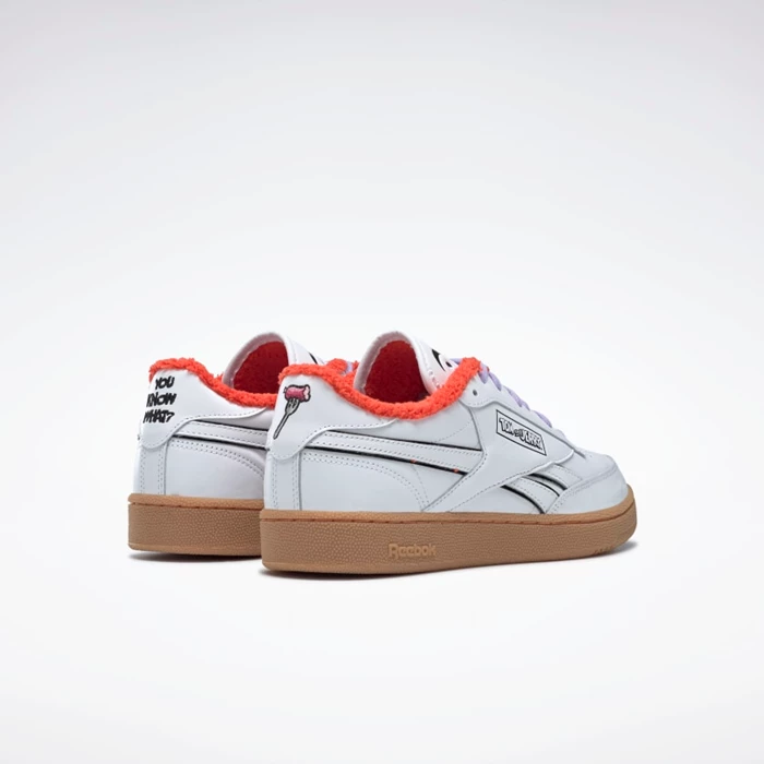 Classics Reebok Tom and Jerry Club C Revenge Panske White/Black | XCBQNL648