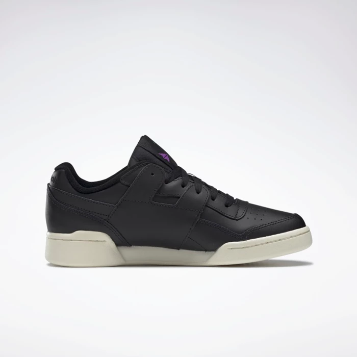 Classics Reebok Workout Lo Plus Damske Black/Turquoise/Purple | CLISAN892