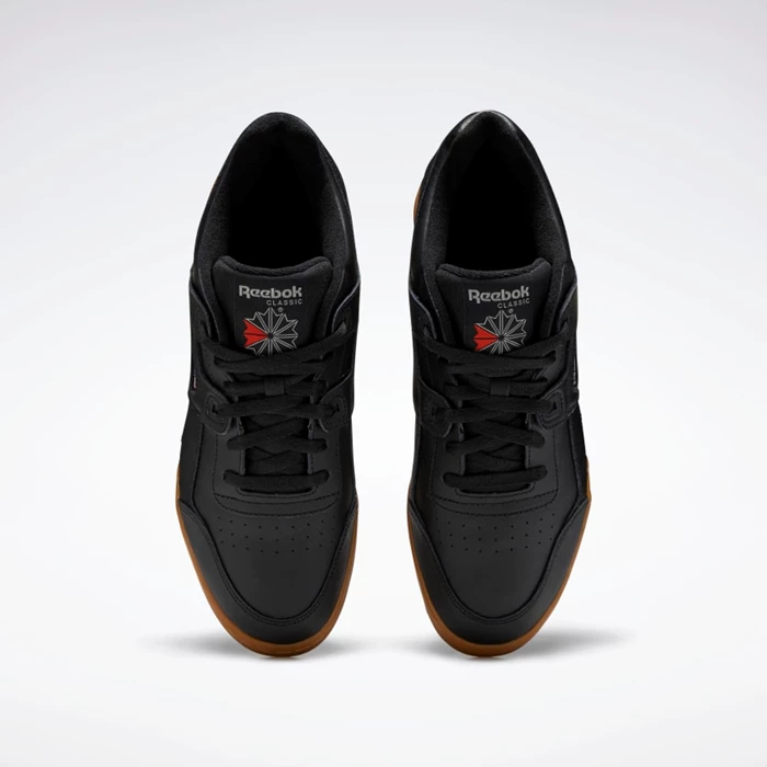 Classics Reebok Workout Plus Panske Black/Dark Grey/Red | VWQNOR160