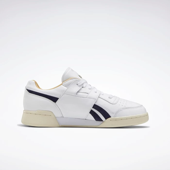 Classics Reebok Workout Plus Panske White/Purple/White | BFNGEP760