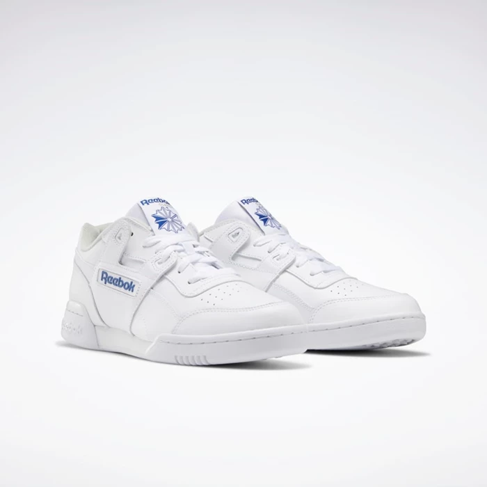 Classics Reebok Workout Plus Panske White/Royal | XGAPLY786