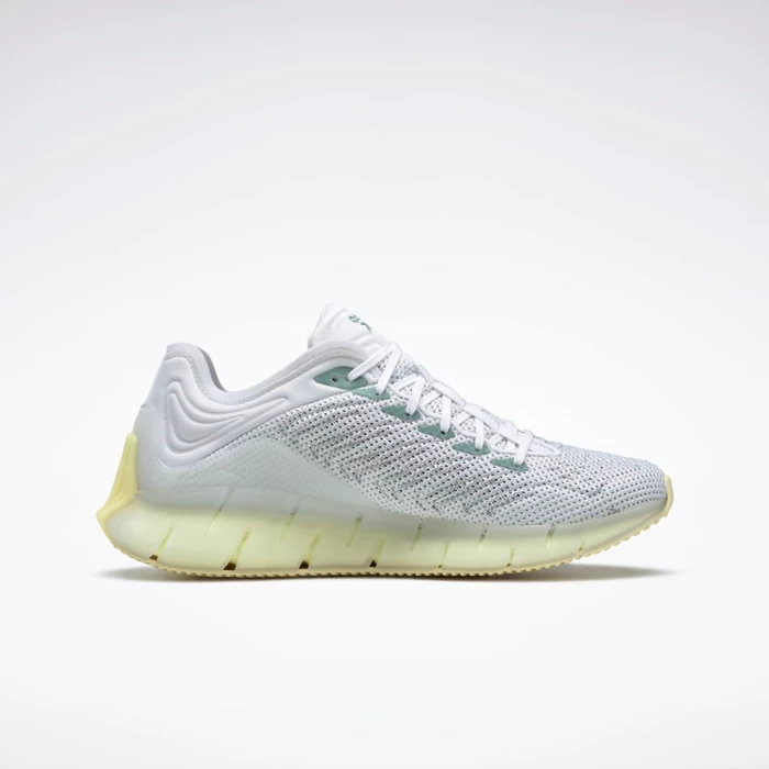 Classics Reebok Zig Kinetica Damske White/Lemon/Green | LWCKZB740