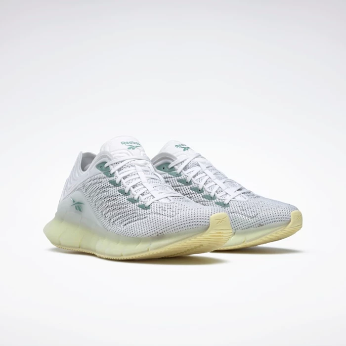 Classics Reebok Zig Kinetica Damske White/Lemon/Green | LWCKZB740