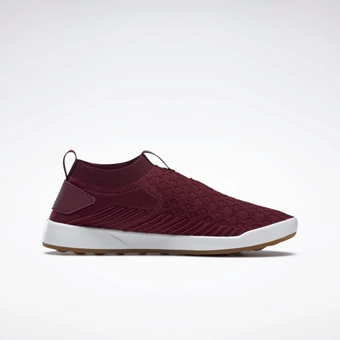 Vychadzkove Topanky Reebok Ever Cestne DMX Slip-On Damske Burgundy/White | WHUINP103