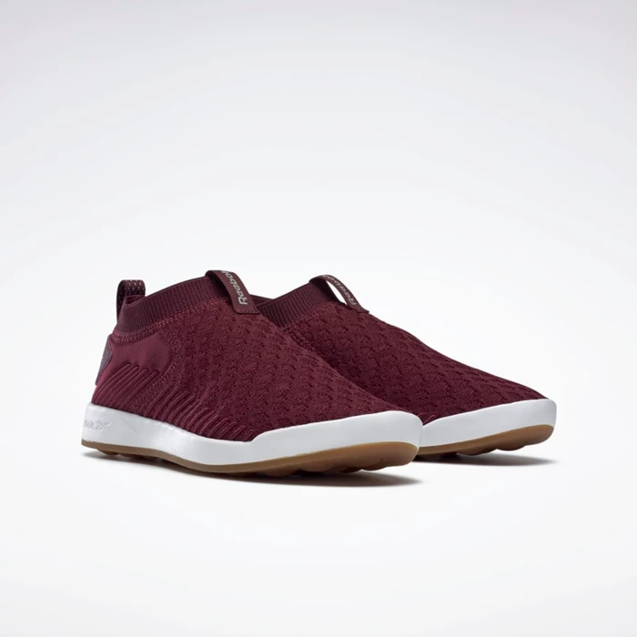 Vychadzkove Topanky Reebok Ever Cestne DMX Slip-On Damske Burgundy/White | WHUINP103