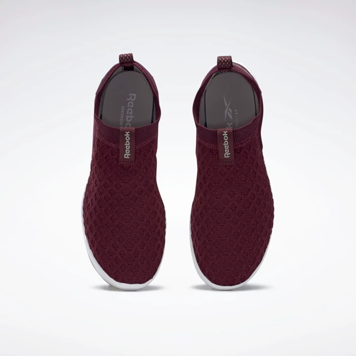 Vychadzkove Topanky Reebok Ever Cestne DMX Slip-On Damske Burgundy/White | WHUINP103