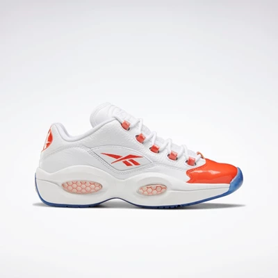 Basketbalove Tenisky Reebok Question Low Panske White/Orange | YKQZRJ143