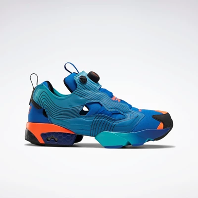 Classics Reebok Chromat Instapump Fury Damske Blue/Blue/Black | OGZVUC903