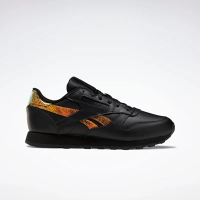 Classics Reebok Classic Leather Damske Black/Black | JWBASR982