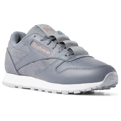 Classics Reebok Classic Leather Damske Grey/Rose/White | KLGEHC564