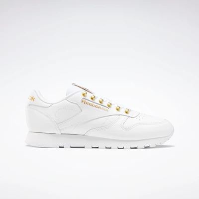 Classics Reebok Classic Leather Damske White/Gold/White | JNSOXP870