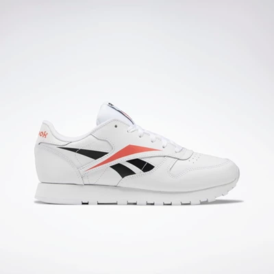 Classics Reebok Classic Leather Damske White/Black/Rose | ZGVIBH985