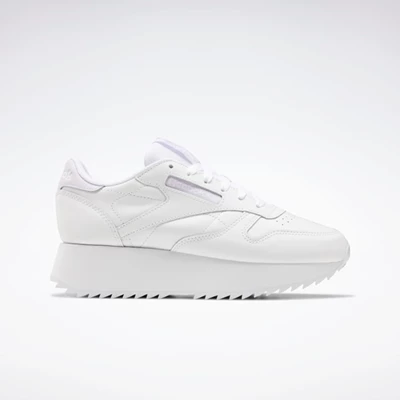 Classics Reebok Classic Leather Double Damske White/White | QACJPG078