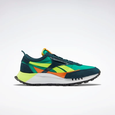 Classics Reebok Classic Leather Legacy Damske Blue/Green/Yellow | RVCWFX502