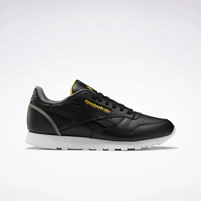 Classics Reebok Classic Leather Panske Black/Grey/Gold | GPJVWM437