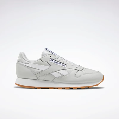 Classics Reebok Classic Leather Panske Grey/Navy/White | JUBOGX189