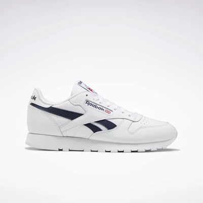 Classics Reebok Classic Leather Panske White/Navy/Red | ATNMRH537