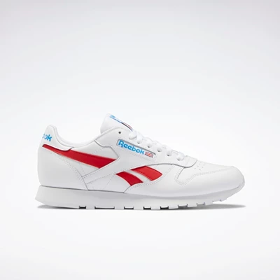 Classics Reebok Classic Leather Panske White/Red/Blue | EGHNAK931