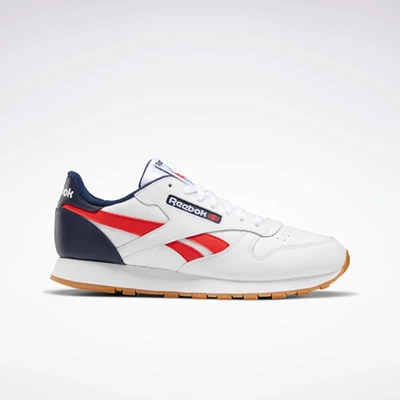 Classics Reebok Classic Leather Panske White/Navy/Red | TAOCZH891