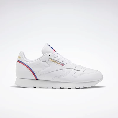 Classics Reebok Classic Leather Panske White/Red/Blue | WGADXI291