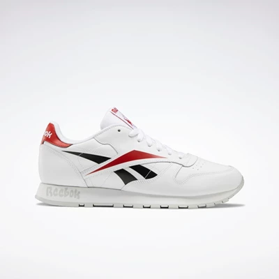 Classics Reebok Classic Leather Vector Panske White/Red/Black | AEOVXJ351