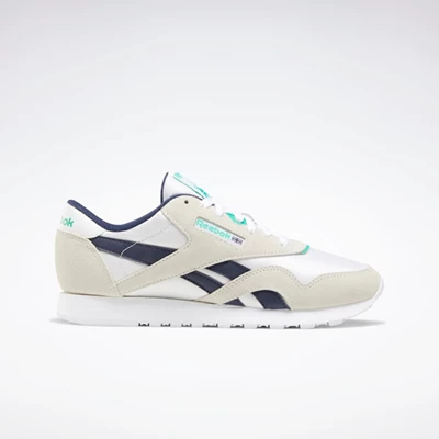 Classics Reebok Classic Nylon Damske White/Navy/Green | DJMPBK405