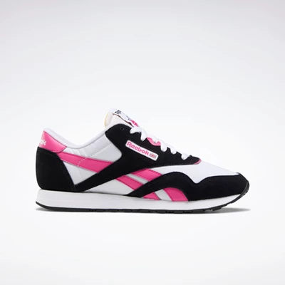 Classics Reebok Classic Nylon Damske White/Black/Pink | PILARW215