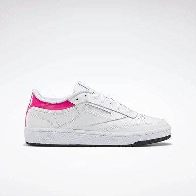 Classics Reebok Club C 85 Damske White/Black/Pink | DLPIRA263