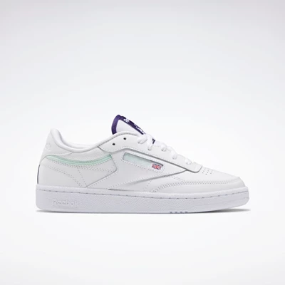 Classics Reebok Club C 85 Damske White/Dark Purple/Grey | IUHXGD540