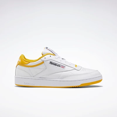 Classics Reebok Club C 85 Damske White/Gold/Black | KEQUZA294