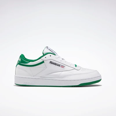 Classics Reebok Club C 85 Damske White/Green/Black | OUGYQT793