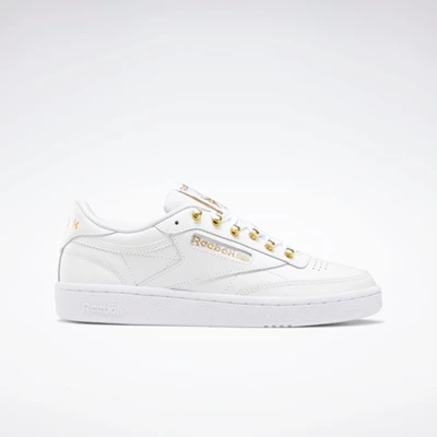 Classics Reebok Club C 85 Damske White/Gold/White | QVRSAC381