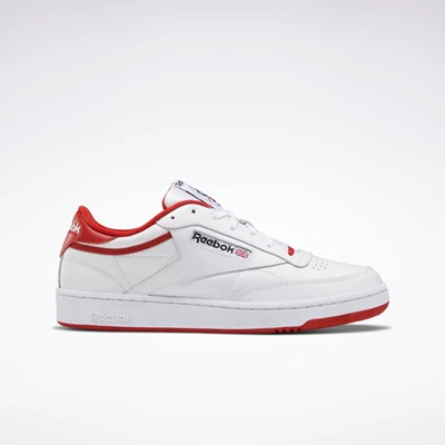 Classics Reebok Club C 85 Damske White/Red/Black | IHGFJA624