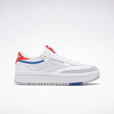 Classics Reebok Club C Double Damske White/Red/Grey | IAVROL071