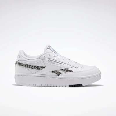 Classics Reebok Club C Double Damske White/Silver Metal/Black | YGHJNT641