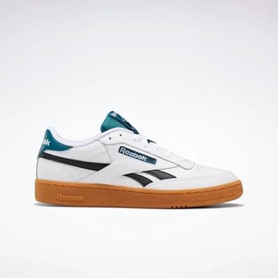 Classics Reebok Club C Revenge Panske White/Black/Turquoise | HIVGMY183