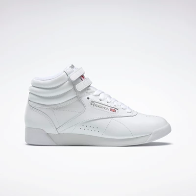 Classics Reebok Freestyle Hi Damske White/Silver | CVDJWT706