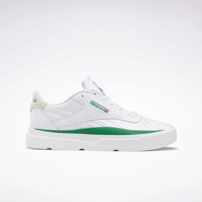 Classics Reebok Legacy Court Panske White/Green/White | HRZMIL402