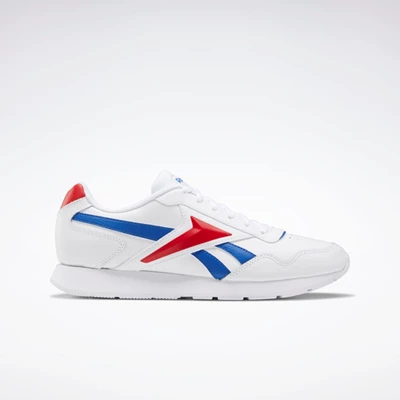 Classics Reebok Royal Glide Panske White/Blue/Red | BHDWMU358