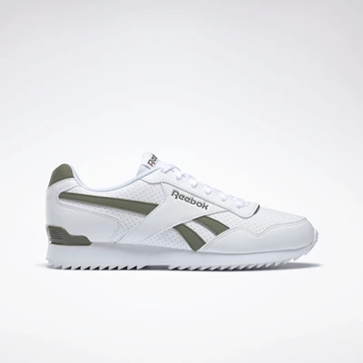 Classics Reebok Royal Glide Ripple Clip Panske White/Green | HVQKDX732