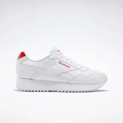 Classics Reebok Royal Glide Ripple Double Damske White/Red/White | ICOKJB972