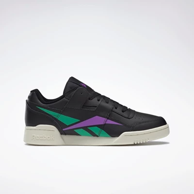 Classics Reebok Workout Lo Plus Damske Black/Turquoise/Purple | CLISAN892