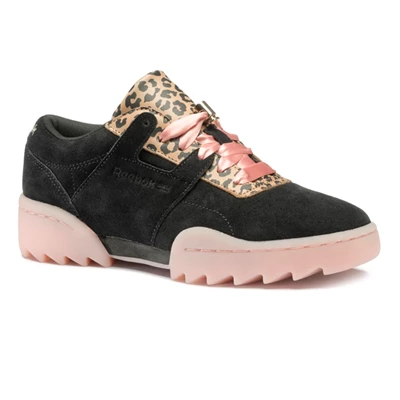 Classics Reebok Workout Ripple OG 3AM Damske Black/Pink | NKYXIG625